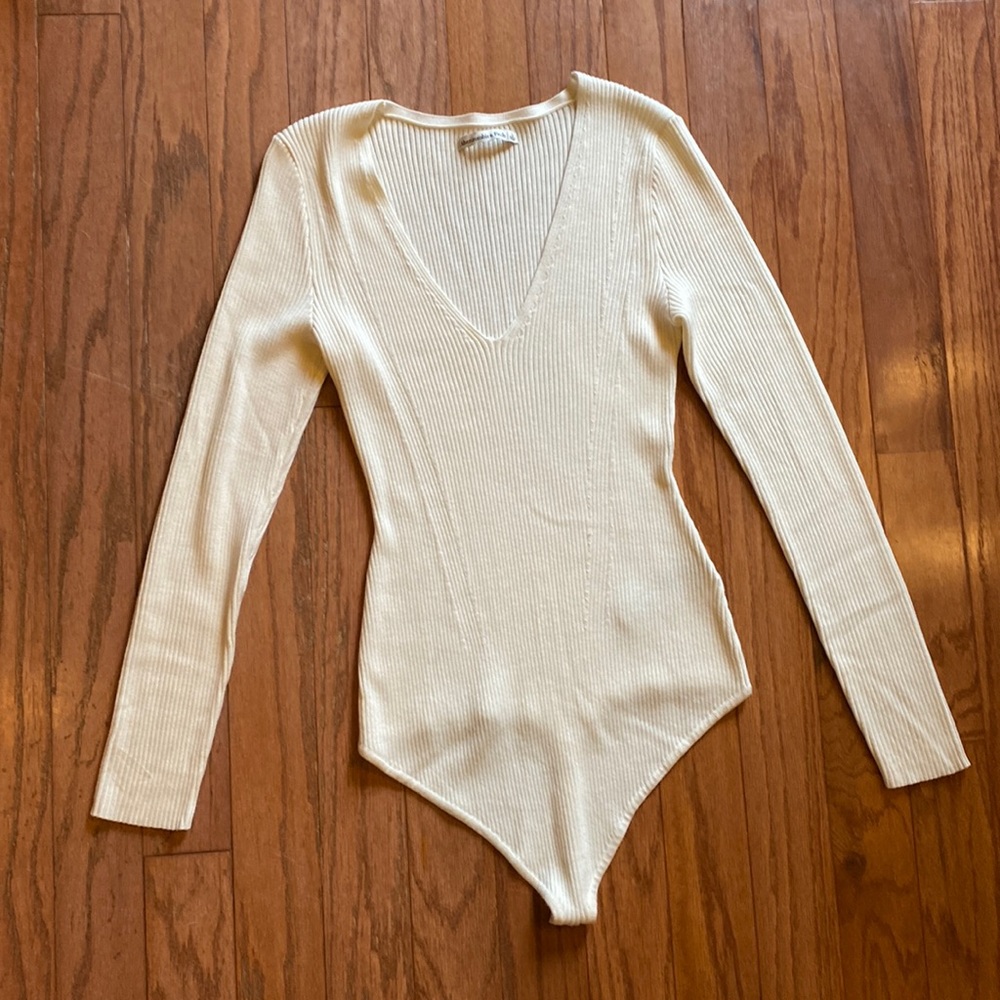 Long-Sleeve V-Neck Bodysuit